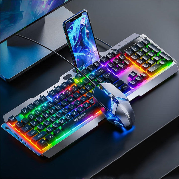 Lisslune | Metal Mechanical Keyboard And Mouse Set