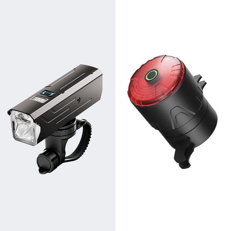 Lisslune | Bicycle Night Riding High-Intensity Front Light and Sensor Tail Light Set