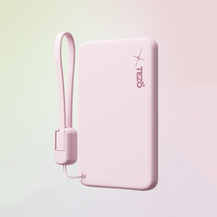 Lisslune | Ultra-Thin Colorful Magnetic Charging Power Bank With Built-In Lanyard