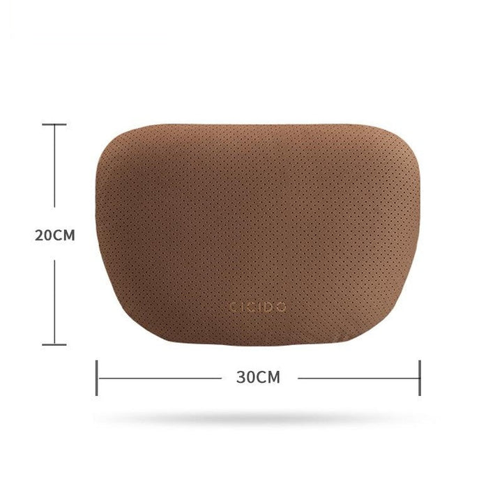 Lisslune | Suede Car Neck Pillow And Lumbar Support