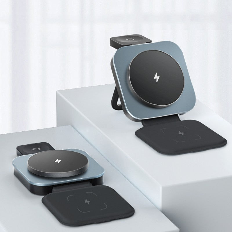 Lisslune | Three-In-One Foldable Magnetic Wireless Charging Stand