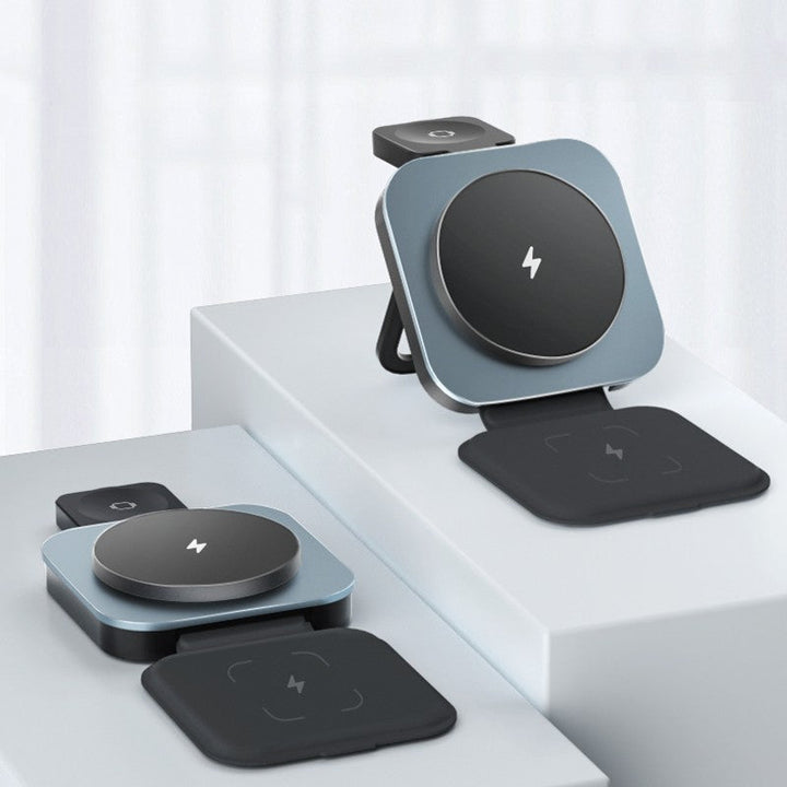Lisslune | Three-In-One Foldable Magnetic Wireless Charging Stand
