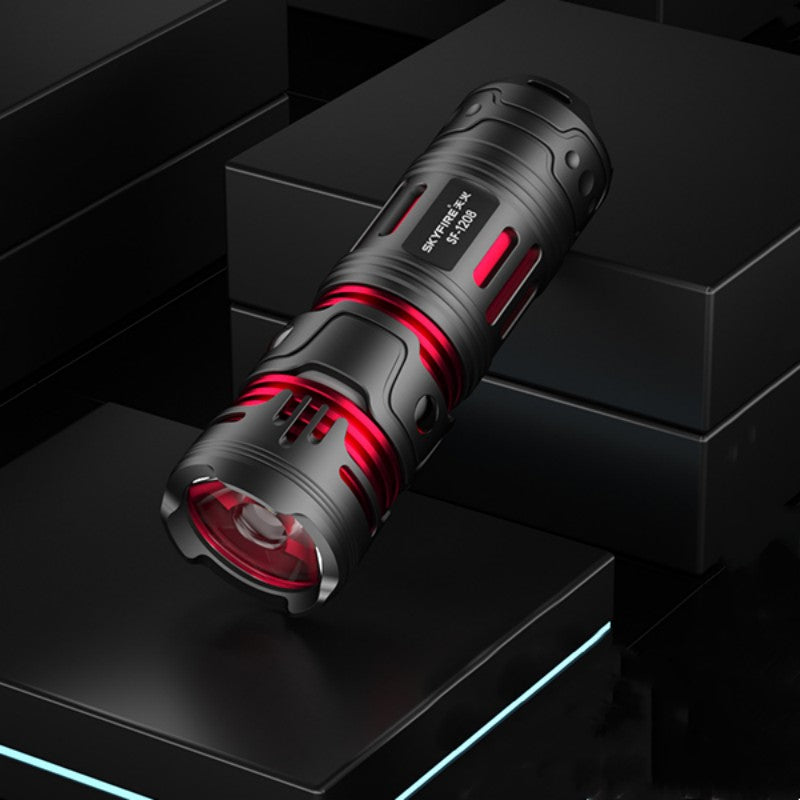 Lisslune | High-Intensity Rechargeable Super-Bright Fingertip Gyro Flashlight
