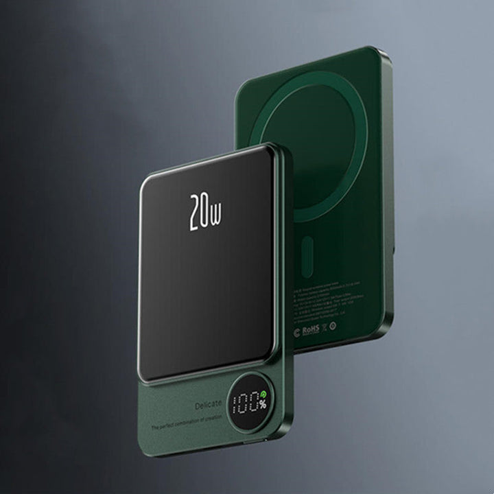 Lisslune | 10000mAh Mini Portable LED Digital Display Magnetic fast-Charging Power Bank