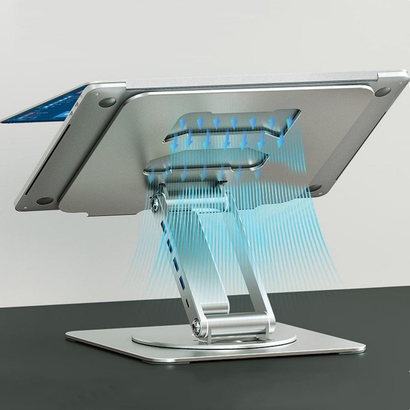 Lisslune | 360¬∞ Rotating Lift And Expand Docking Station Stand