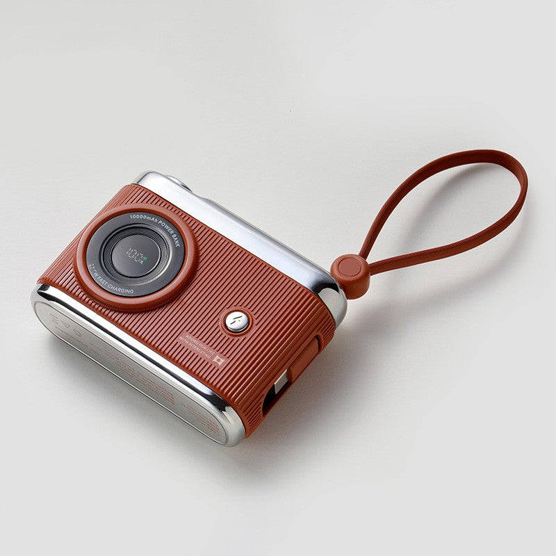Lisslune | 10000mAh Compact Portable Power Bank With Built-In Cables