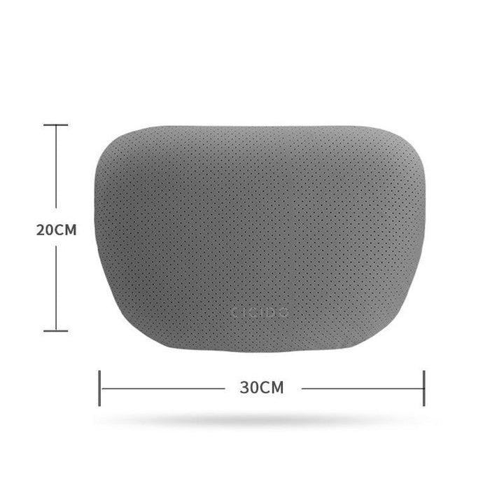 Lisslune | Suede Car Neck Pillow And Lumbar Support