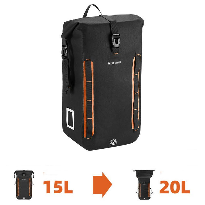 Lisslune | Waterproof Expandable Pannier Bag For Bicycle Rear Seat