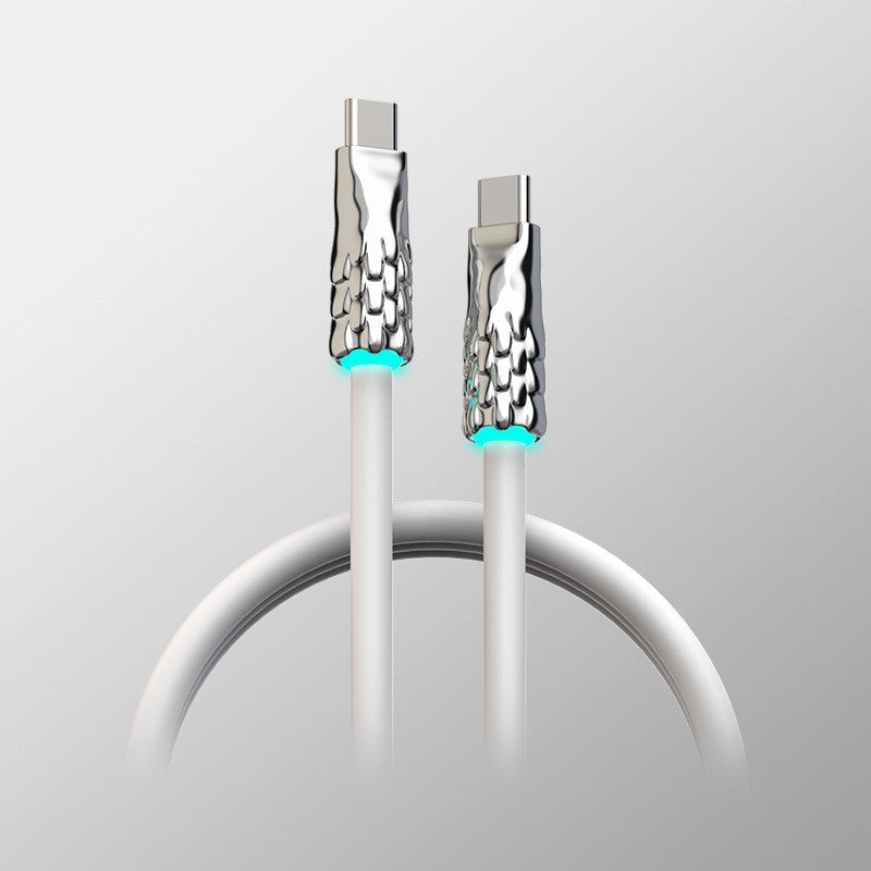 Lisslune | Liquid Silicone With Built-in Breathing Light Fast Charging Data Cable