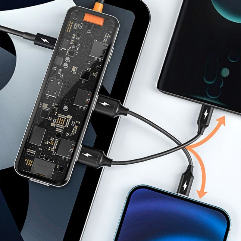 Lisslune | Eight-In-One Multi-Interface Transparent Expansion Dock
