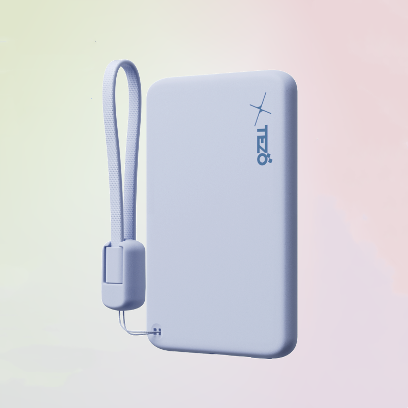 Lisslune | Ultra-Thin Colorful Magnetic Charging Power Bank With Built-In Lanyard