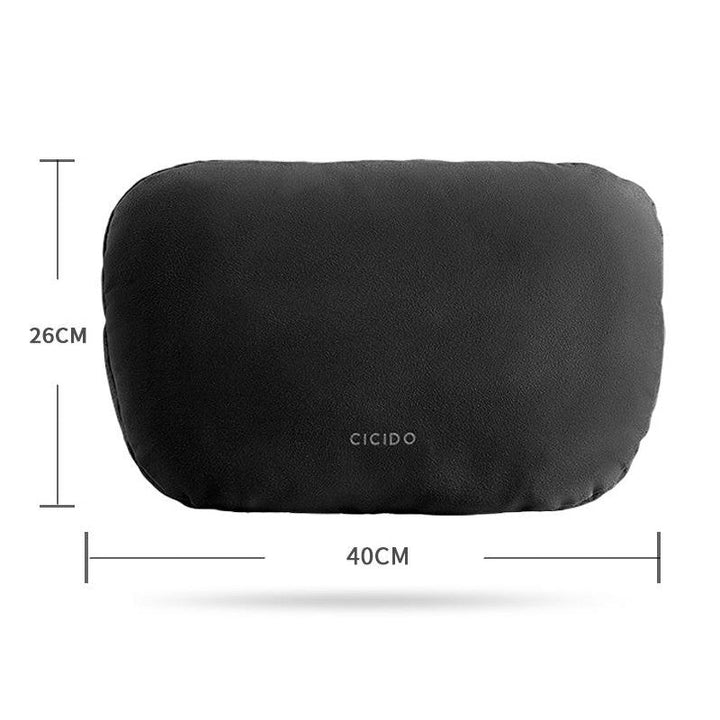 Lisslune | Suede Car Neck Pillow And Lumbar Support