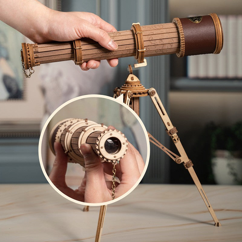 Lisslune | DIY Handmade Wooden Single-Tube Telescope
