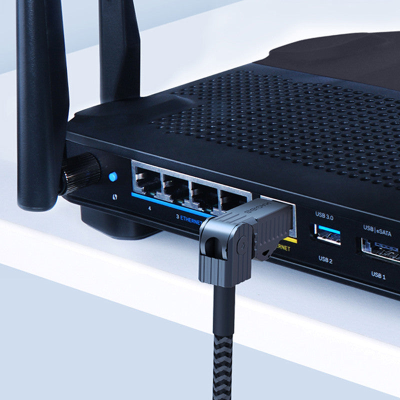 Lisslune | Household Optical Fiber Broadband Elbow 10 Gigabit Network Cable