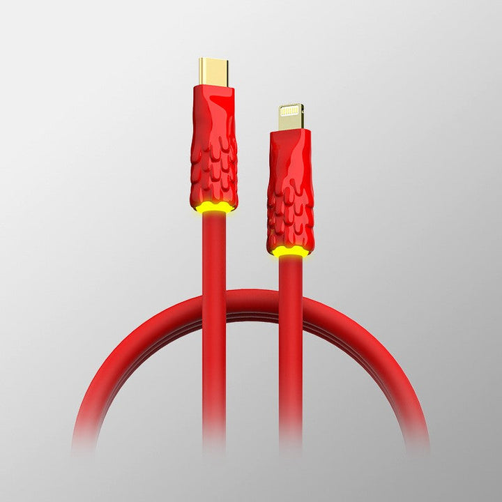 Lisslune | Liquid Silicone With Built-in Breathing Light Fast Charging Data Cable
