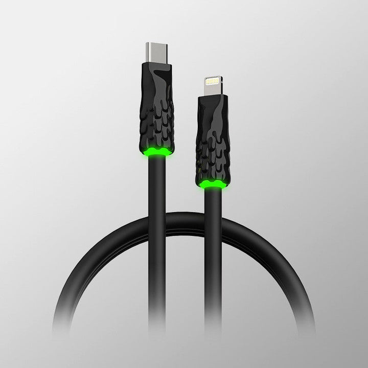 Lisslune | Liquid Silicone With Built-in Breathing Light Fast Charging Data Cable