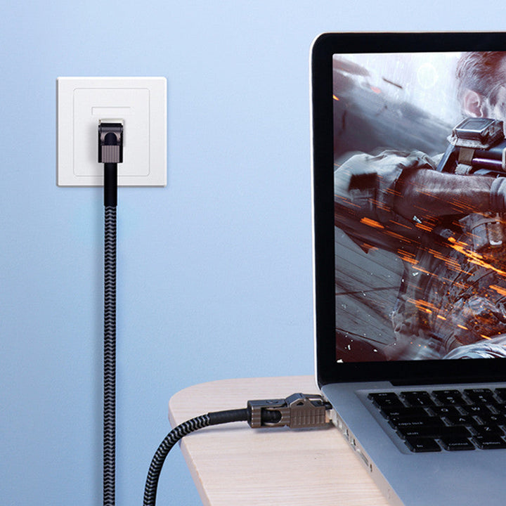 Lisslune | Household Optical Fiber Broadband Elbow 10 Gigabit Network Cable