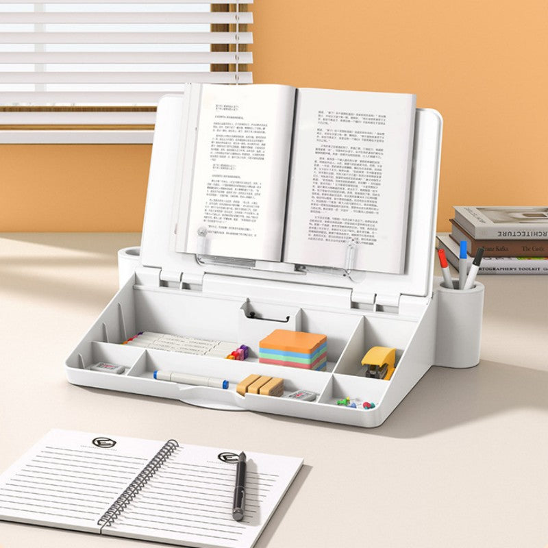 Lisslune | Three-In-One Reading Stand, Whiteboard, And Storage Box Desktop Holder