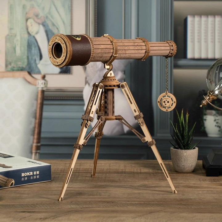 Lisslune | DIY Handmade Wooden Single-Tube Telescope