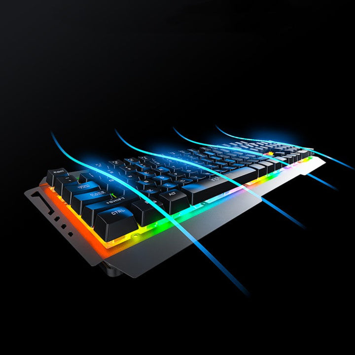 Lisslune | Metal Mechanical Keyboard And Mouse Set