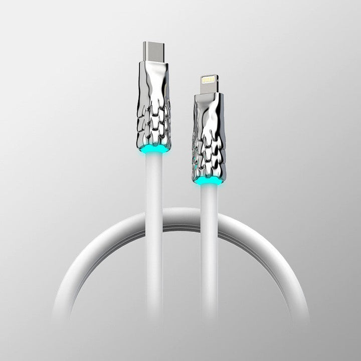 Lisslune | Liquid Silicone With Built-in Breathing Light Fast Charging Data Cable