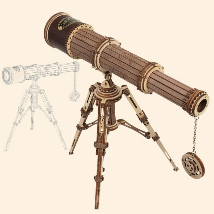 Lisslune | DIY Handmade Wooden Single-Tube Telescope