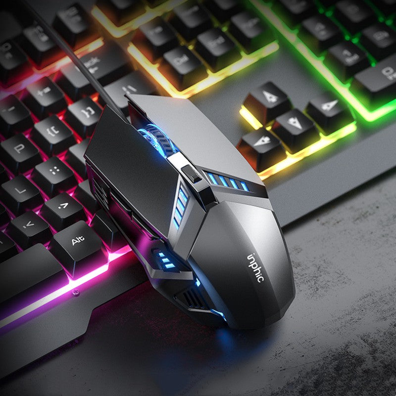 Lisslune | Metal Mechanical Keyboard And Mouse Set