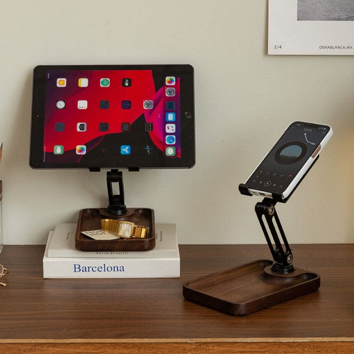 Lisslune | Multi-Functional Lazy Foldable Wooden Phone Stand