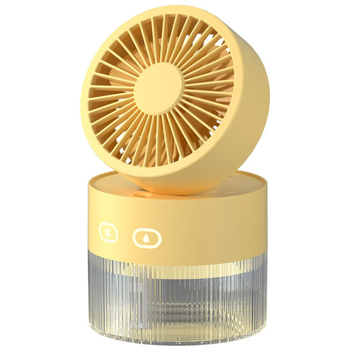 Lisslune | Mini Foldable USB Warm Light Spray Fan