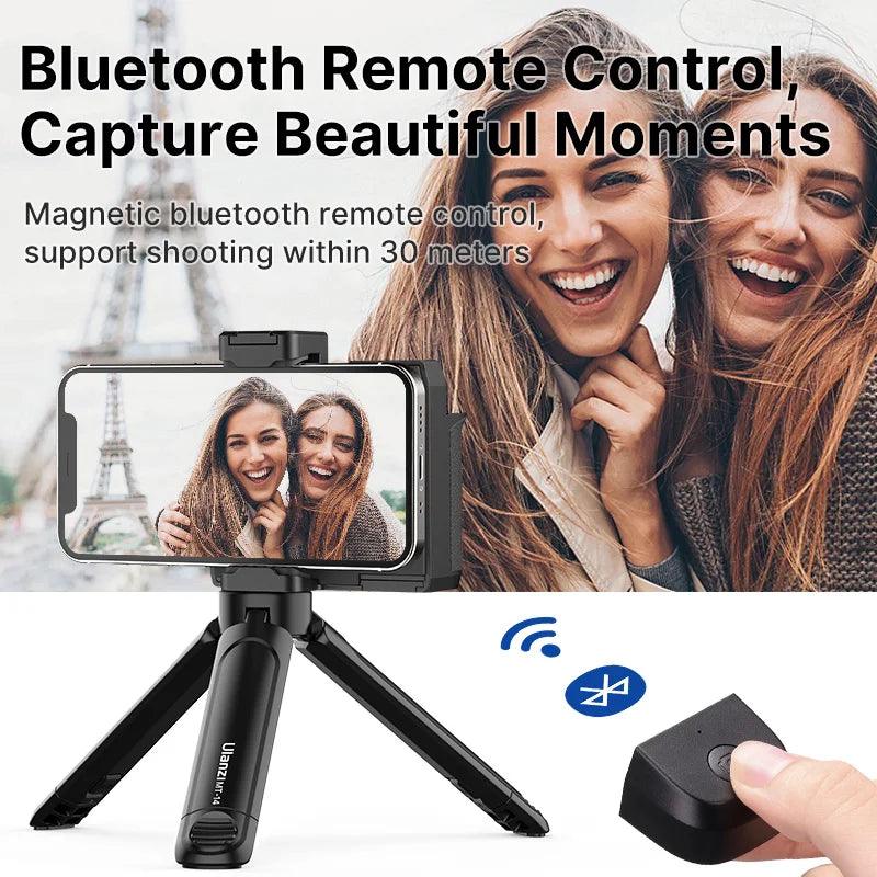 Lisslune | Smartphone Photography Upgrade Kit with Wireless Remote Control & Built-in Makeup Mirror