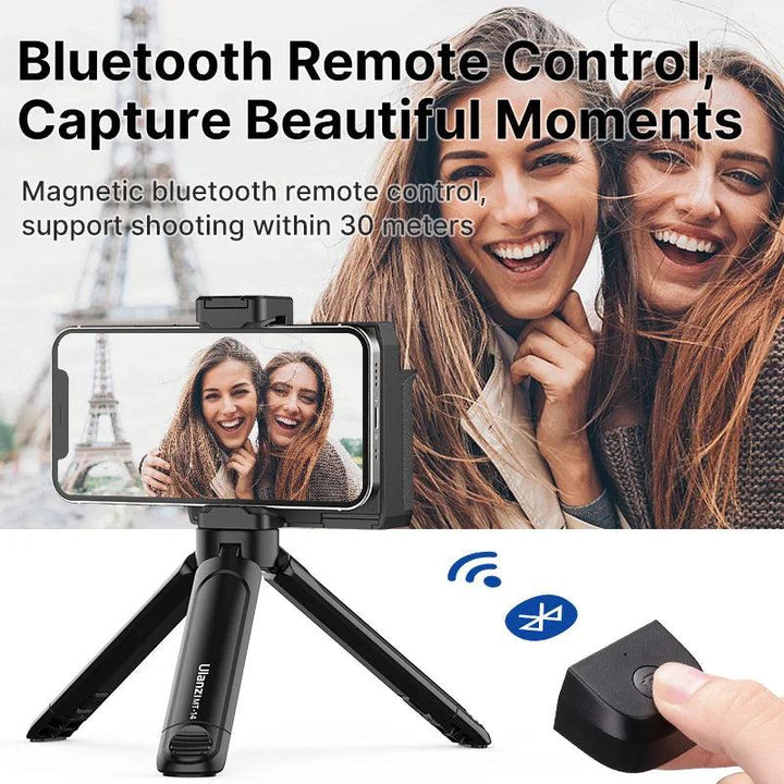 Lisslune | Smartphone Photography Upgrade Kit with Wireless Remote Control & Built-in Makeup Mirror