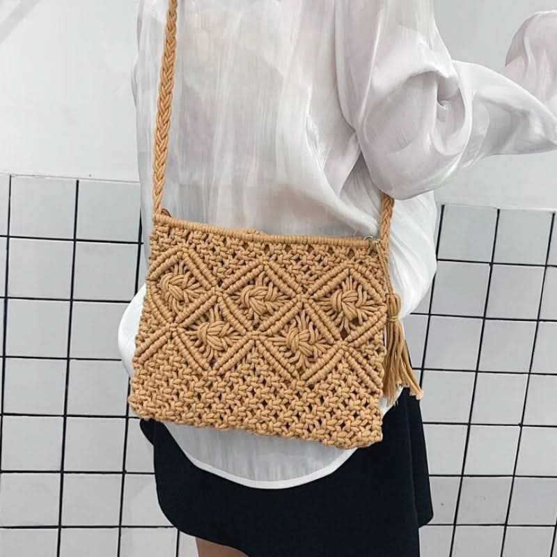 Lisslune | Woven Shoulder Bag for Women – Summer Boho Style