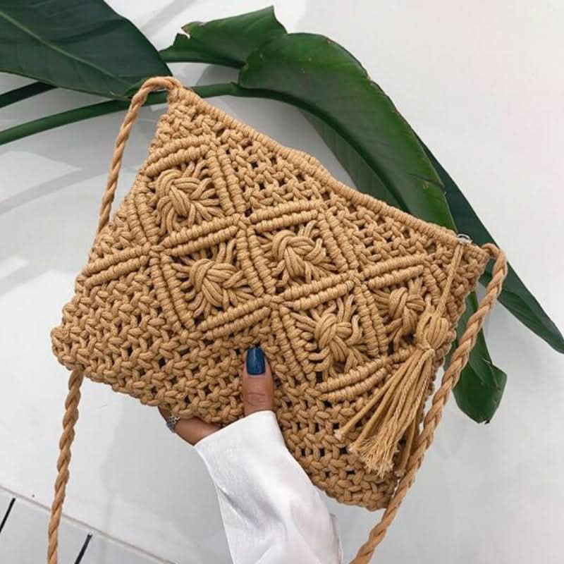 Lisslune | Woven Shoulder Bag for Women – Summer Boho Style