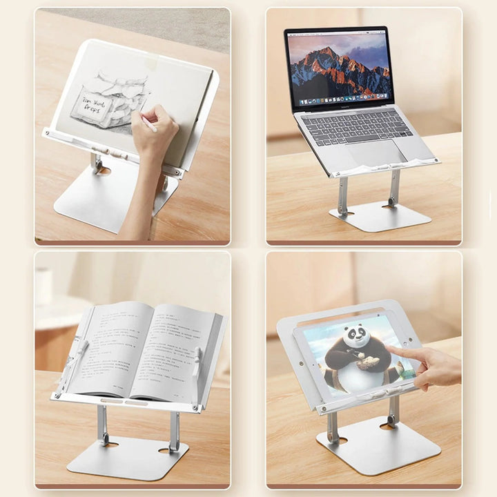 Lisslune | Ergonomic Aluminum Book Stand: Redefine Your Reading Comfort