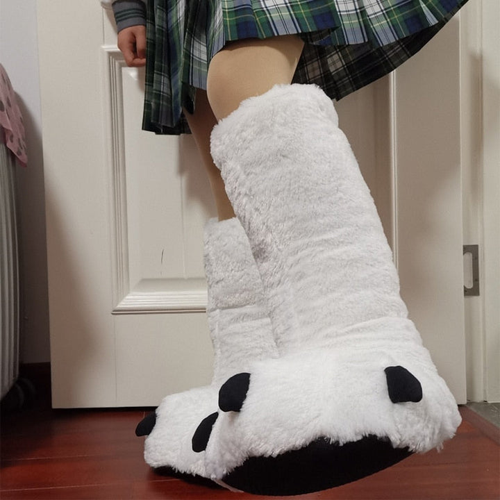 Lisslune | Bear Claw Winter Furry Slippers