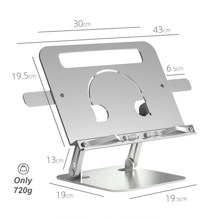 Lisslune | Ergonomic Aluminum Bookstand: Redefine Your Reading Comfort