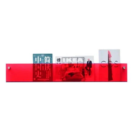 Lisslune | ClearLine – Stylish Acrylic Wall Shelf for Magazines
