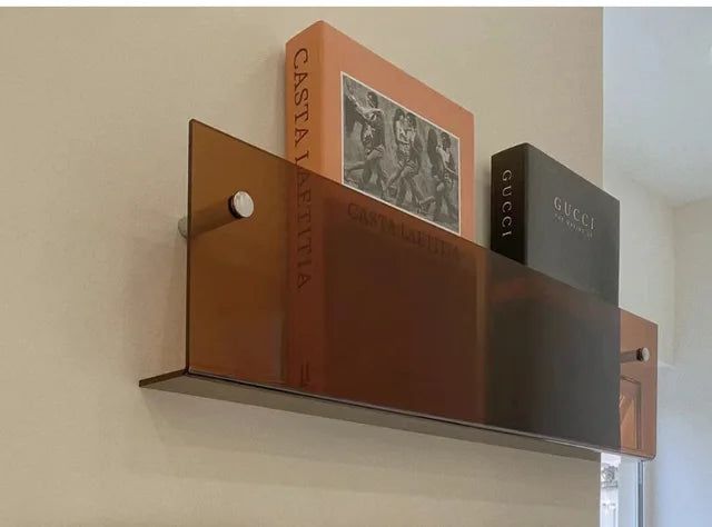 Lisslune | ClearLine – Stylish Acrylic Wall Shelf for Magazines