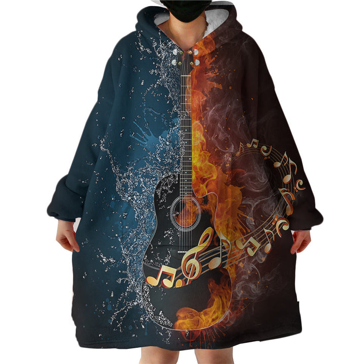 Lisslune | Therapeutic Blanket Hoodie - Acoustic Guitar (Made to Order)