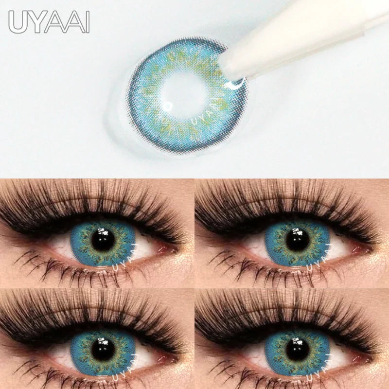 Rynx | 1 Pair Colored Contact Lenses for Eyes Brown Lenses Blue Lenses Gray Contact Lenses Fashion Lenses Free Shipping