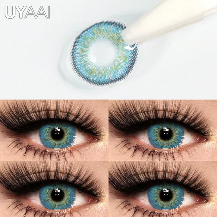 Rynx | 1 Pair Colored Contact Lenses for Eyes Brown Lenses Blue Lenses Gray Contact Lenses Fashion Lenses Free Shipping