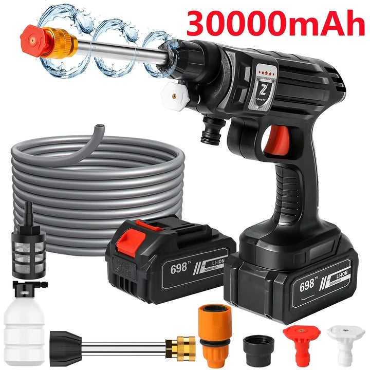 Lisslune | Cordless High Pressure Washer – Portable Jet Cleaner with Lithium Battery & Adjustable Nozzle