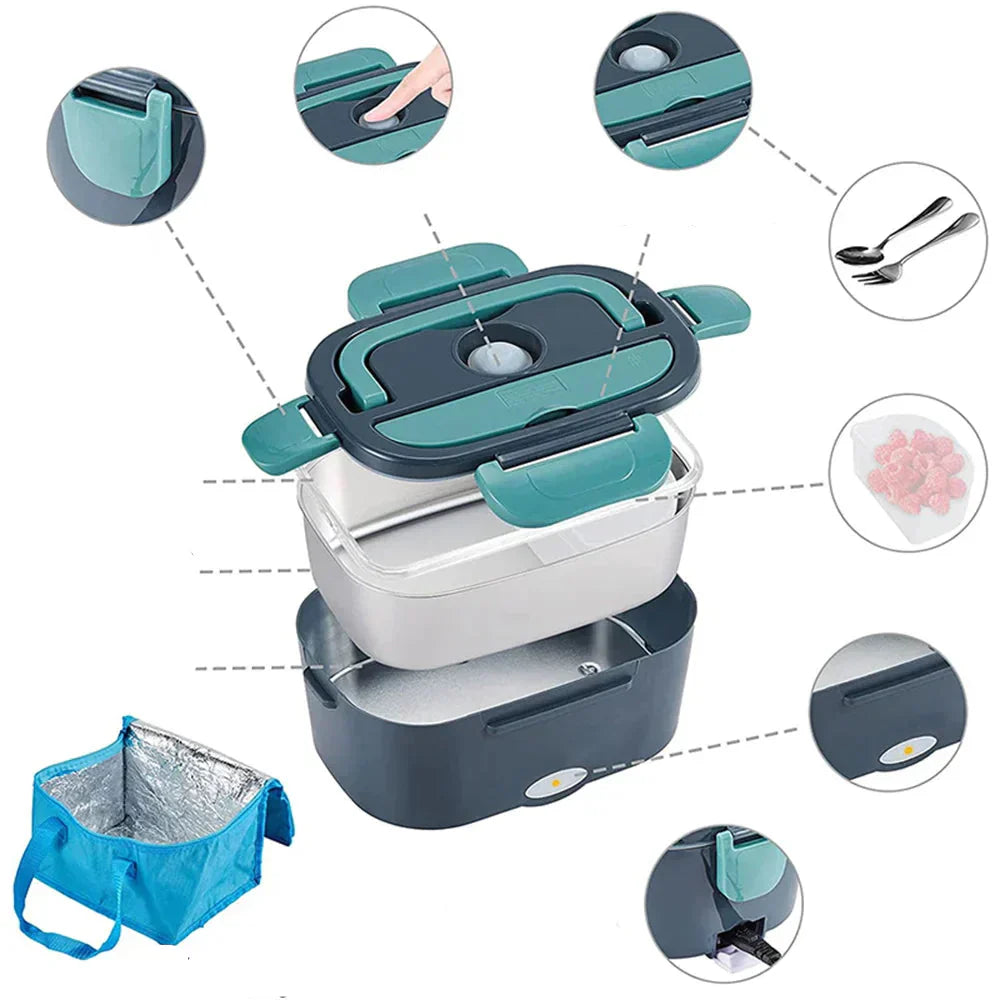 Lisslune | ThermoBox Electric Lunchbox – Warm food on the go or at home