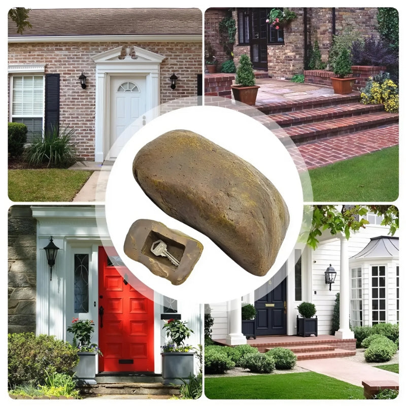 Lisslune | Waterproof simulation stone key storage compartment