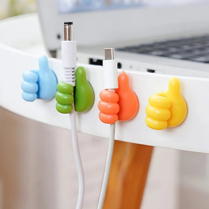 Lisslune | Mini thumb hooks made of silicone - Set of 50 pieces (mixed colors)
