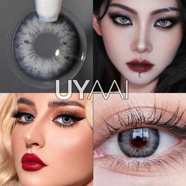 Rynx | 1 Pair Colored Contact Lenses for the Eyes Free Shipping Brown Lens Blue Lenses Gray Contact Lenses Fashion Lenses Korean Lenses