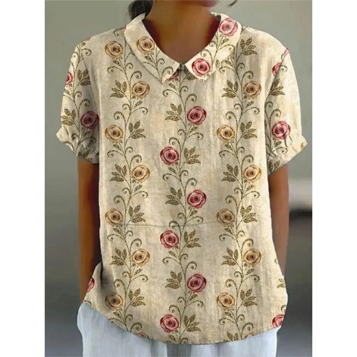 Lisslune | Casual women's shirt with floral print