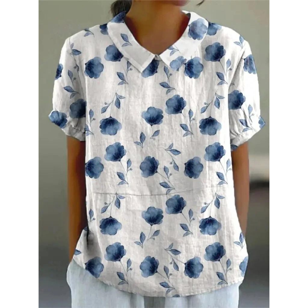 Lisslune | Casual women's shirt with floral print