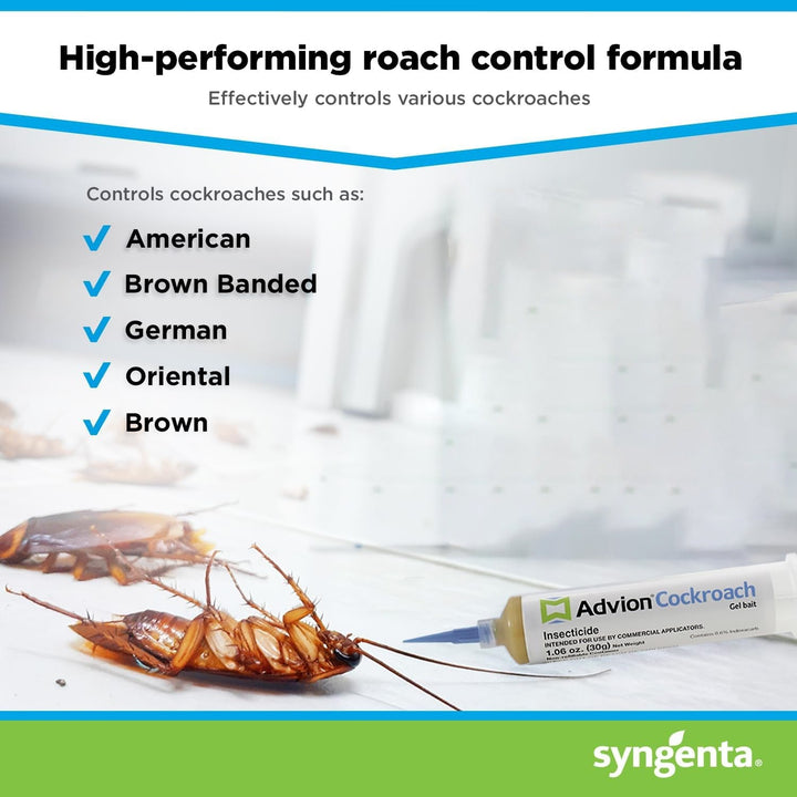 Lisslune | Advion Cockroach Gel Bait, Cockroach Eliminator, Non-Toxic Pest Control, Pest Management