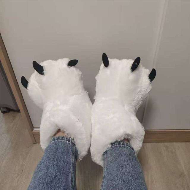 Lisslune | Bear Claw Winter Furry Slippers